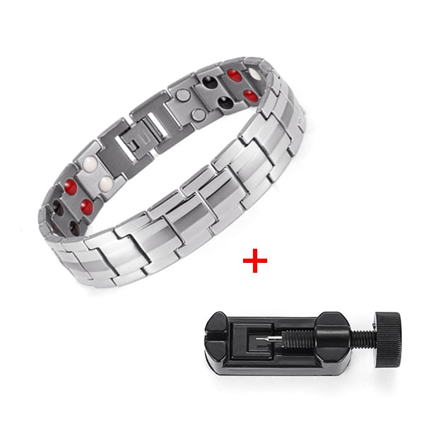 Titanium Bio Energy Bracelet for Men Blood Pressure