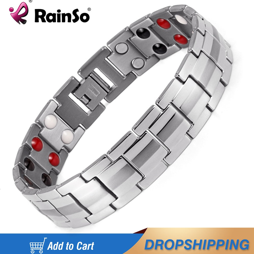 Titanium Bio Energy Bracelet for Men Blood Pressure