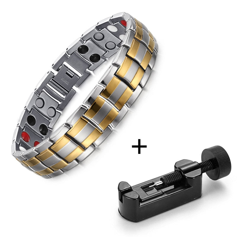 Titanium Bio Energy Bracelet for Men Blood Pressure